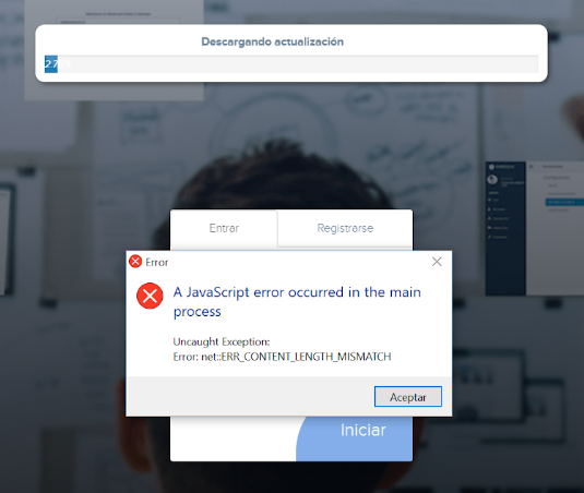 Error Javascript con windows