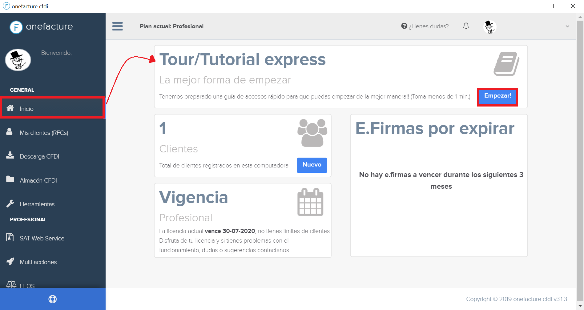 Tutorial express del programa 