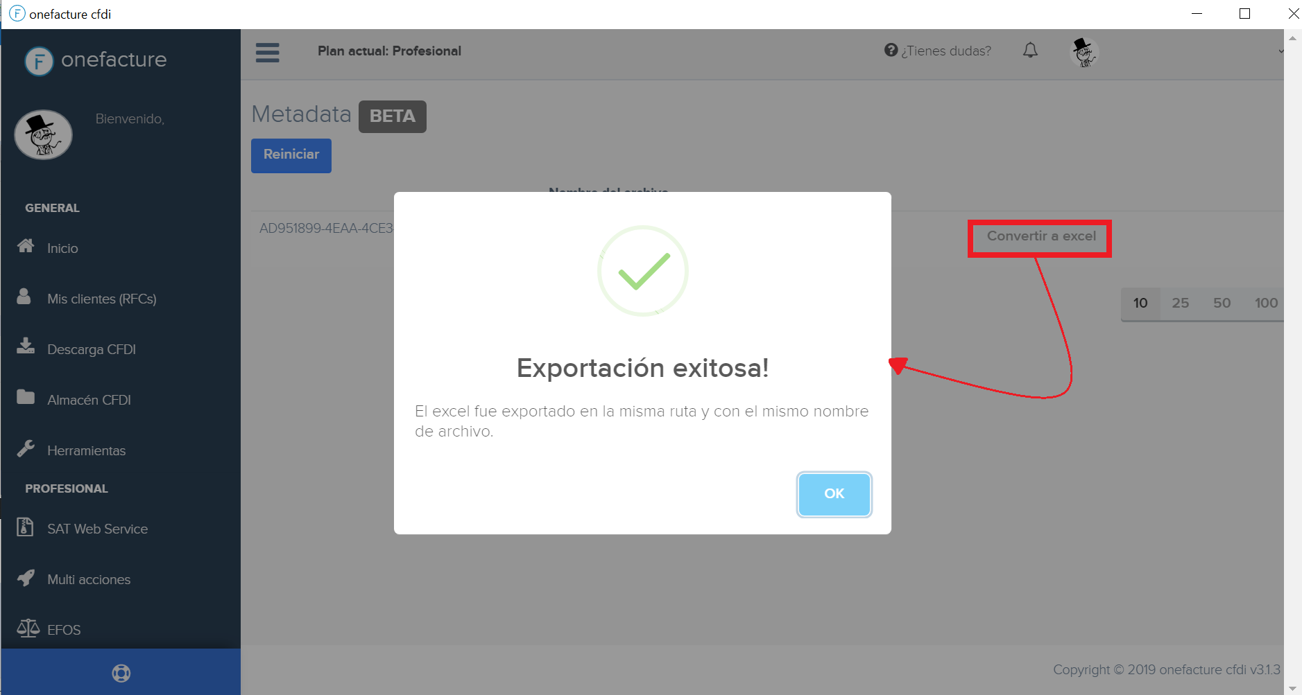 Captura módulo herramientas